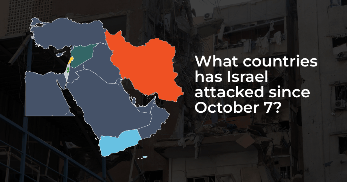 What countries has Israel attacked since October 7?