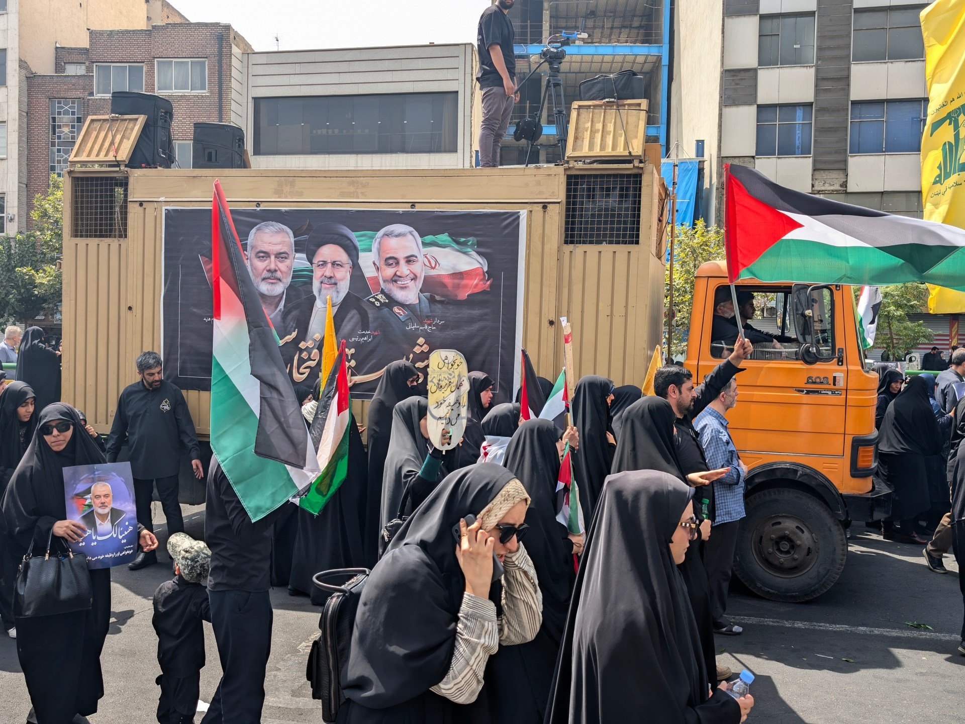 Thousands mourn Hamas leader Haniyeh in Iran amid calls for revenge