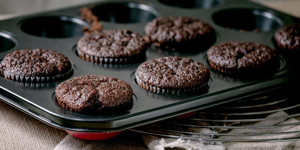 Olympians are going wild over the chocolate muffins in the dining hall. They're easy to recreate.