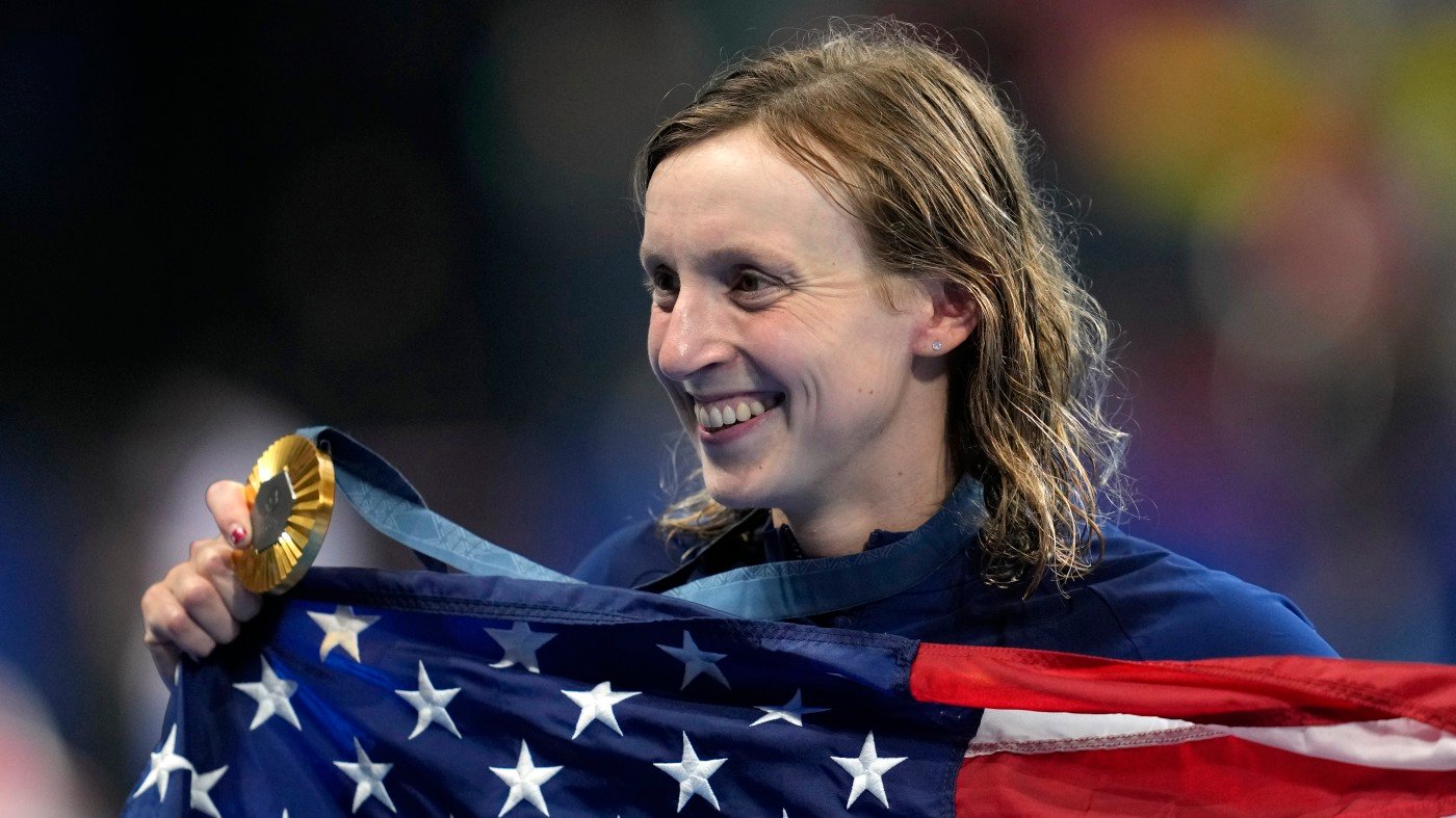 American swimmers struggle again at Paris Olympics, but Ledecky breaks another record
