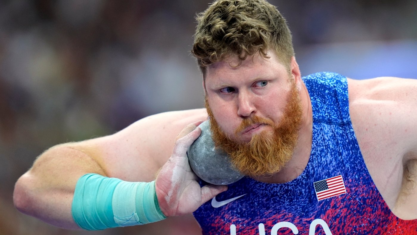 In a league of his own, shot-putter Ryan Crouser wins U.S. 3rd Olympic gold in a row