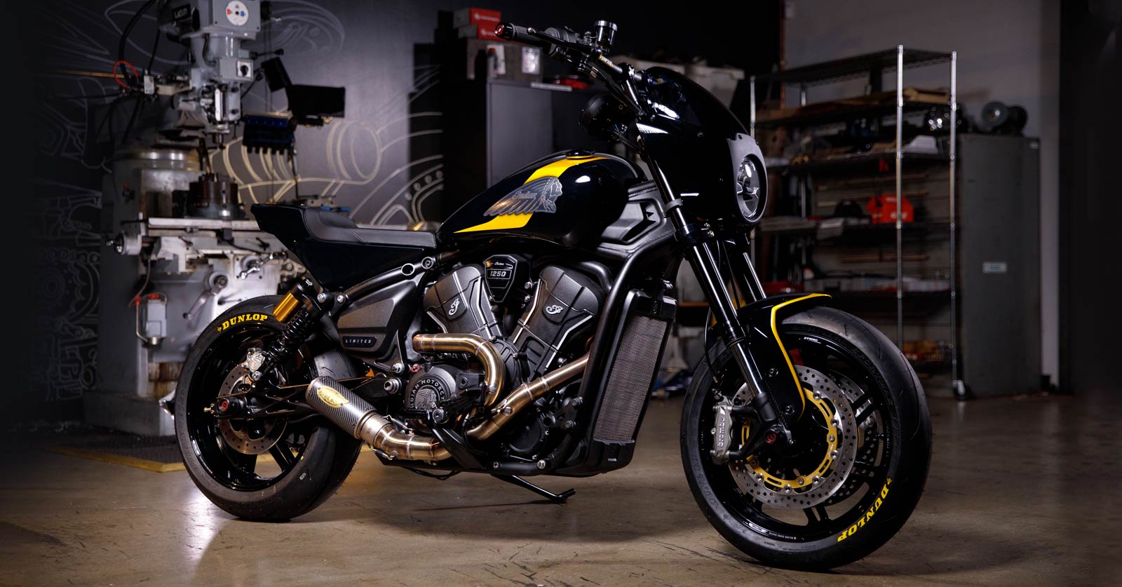 RSD builds an Indian Scout for the drummer of Twenty One Pilots