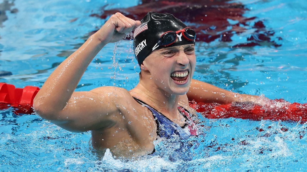 Ledecky's swimming titles: Olympics, Championships, more