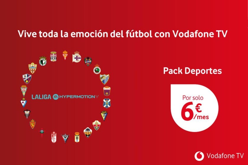 LaLiga Hypermotion vuelve a Vodafone la temporada 2024/25: tarifas compatibles y precio definitivo