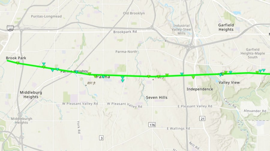 See the path a 17-mile tornado took through 6 cities