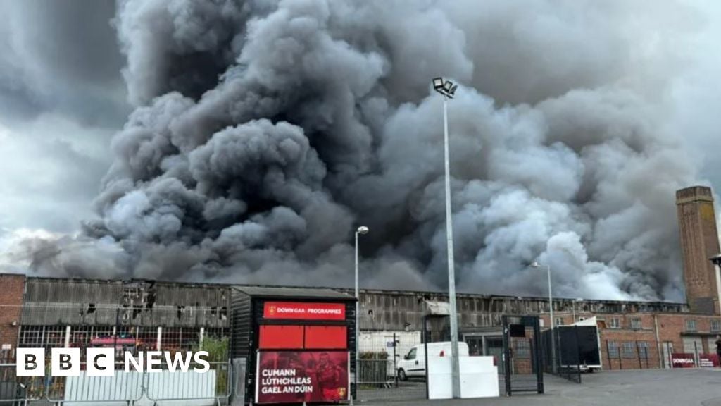 Firefighters remain at scene of major Newry fire