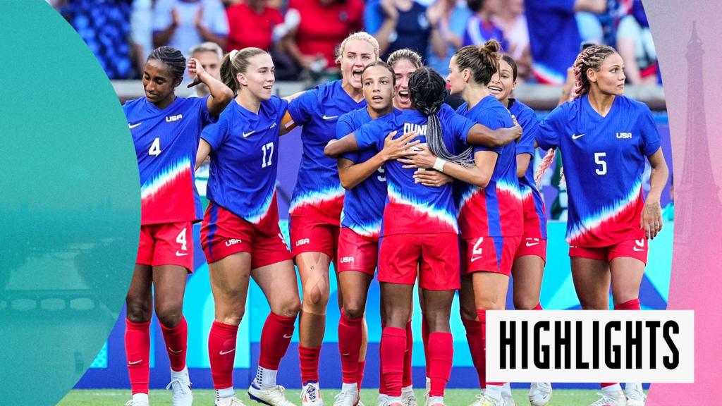 Hayes' US 'strike gold' after beating Brazil in final - highlights