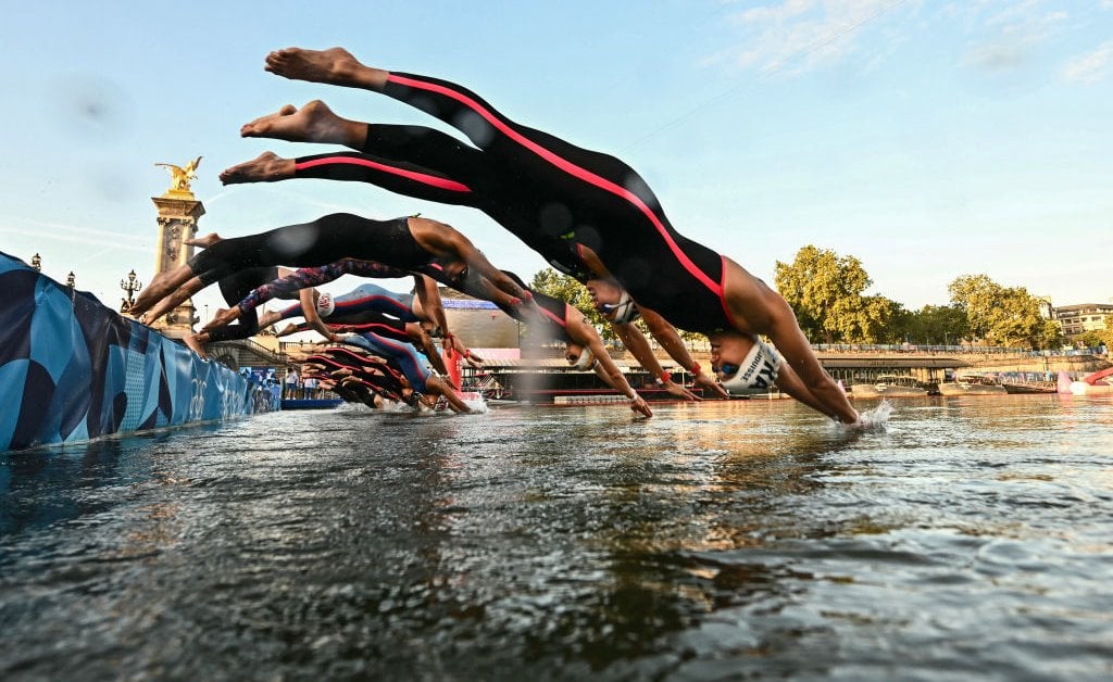 Marathon Swimming Held At Olympics But Concerns About Seine Water Safety Remain