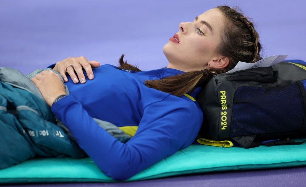 This Ukrainian High Jumper Rested in a Sleeping Bag. Then She Won Gold