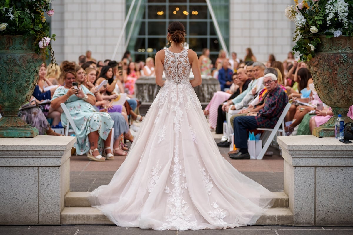 World-renowned bridal designer moved to Utah to be closer to her faith. The dresses are for all brides. 