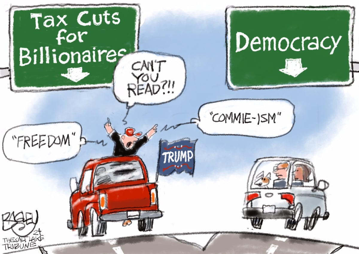 Bagley Cartoon: The Road to Serfdom