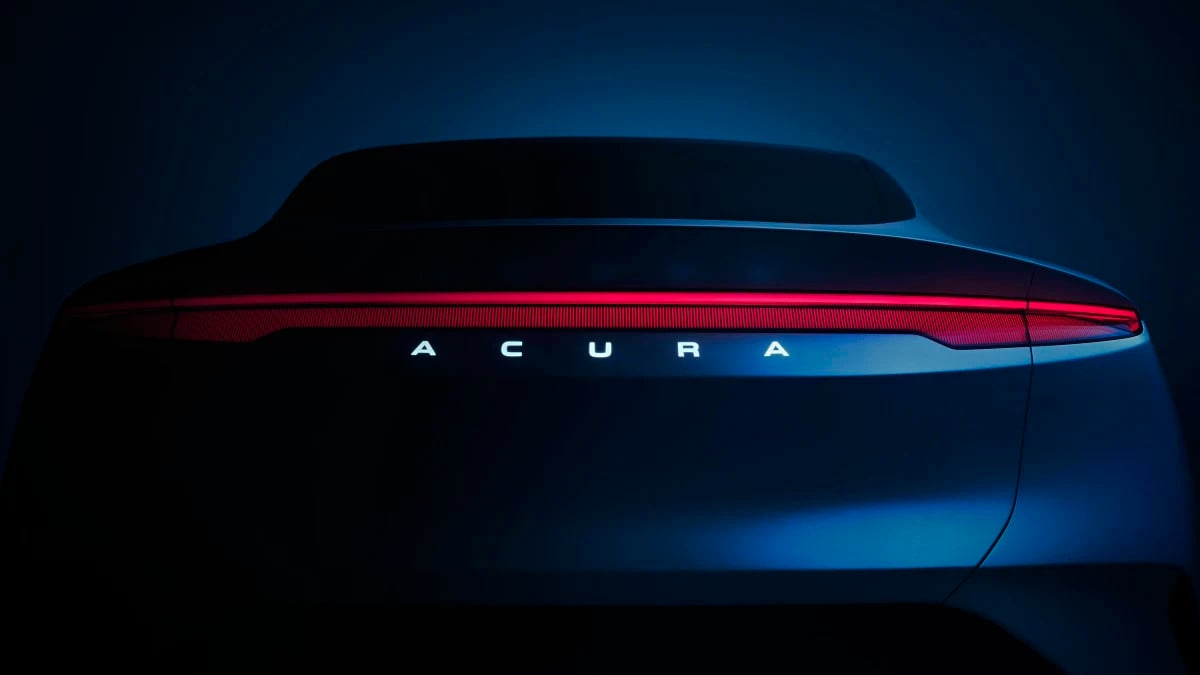 Acura teases new performance EV for Monterey