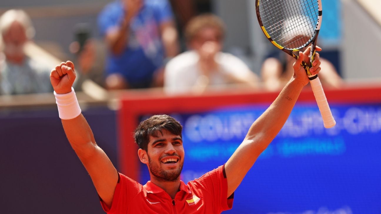 Alcaraz cruises into Olympic men's tennis final