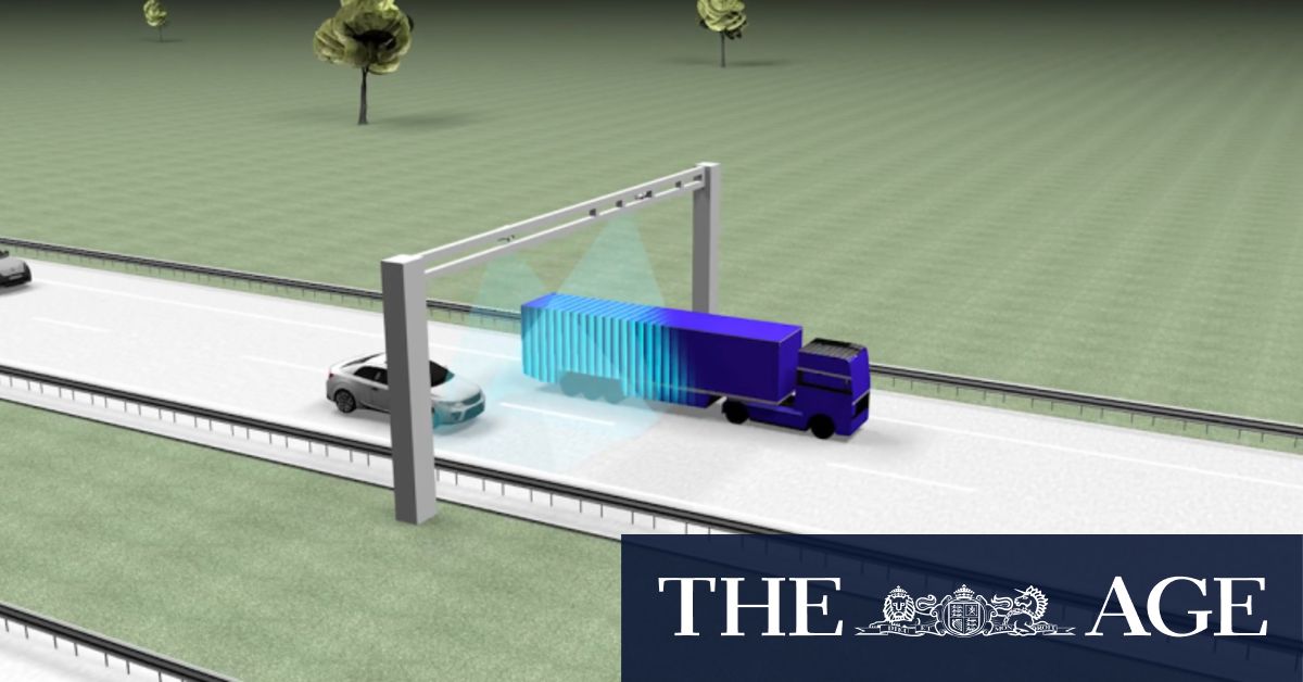 Animation shows how new technology will warn over height trucks on motorways