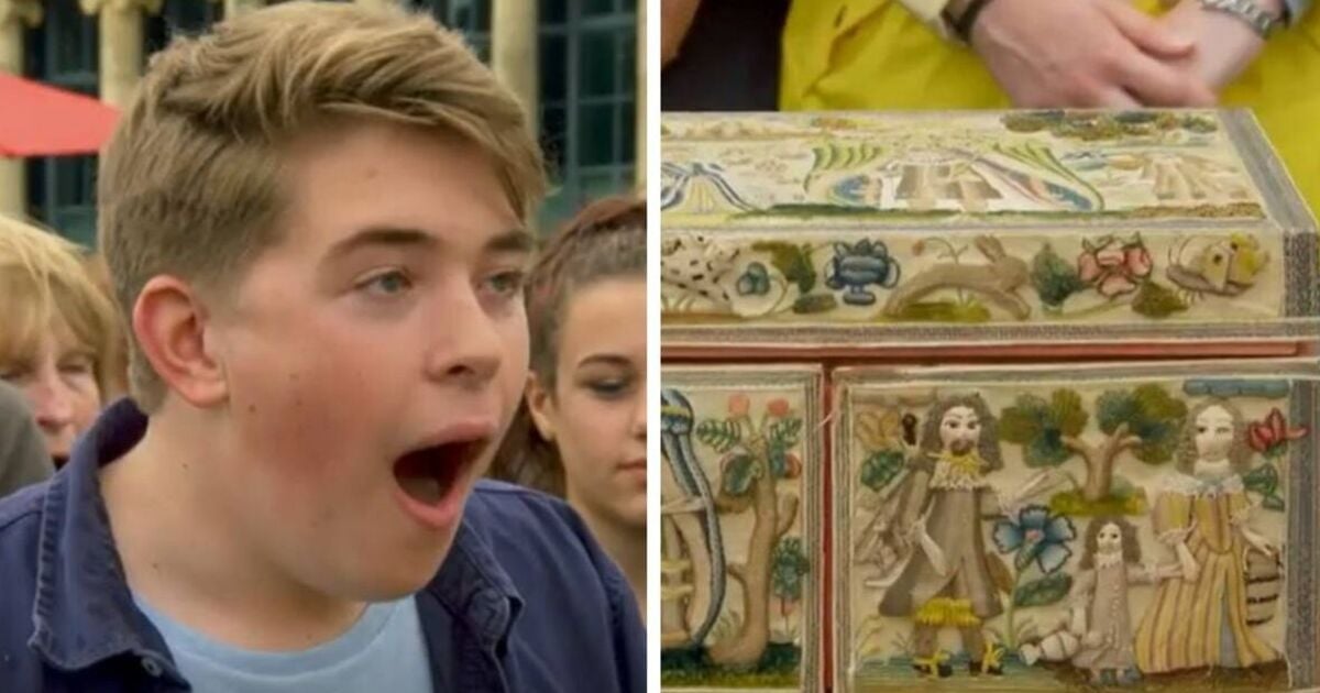 Antiques Roadshow guest speechless by five-figure price of box found wrapped in tablecloth