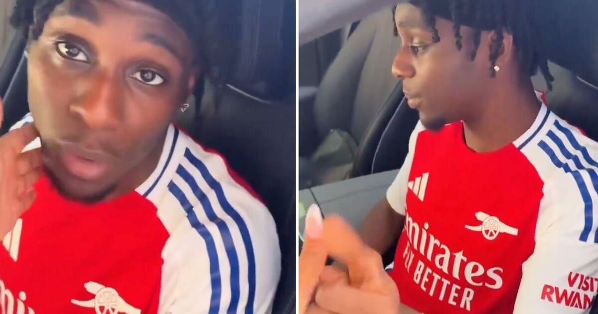 Arsenal transfer target spotted in new home shirt sparking social media frenzy