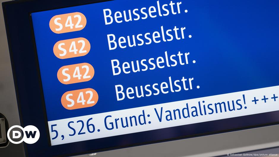 Berlin train services disrupted, vandalism suspected