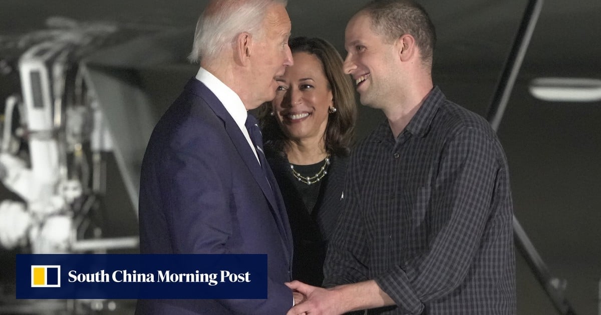 Biden, Harris greet Americans released in major Russia-West prisoner exchange