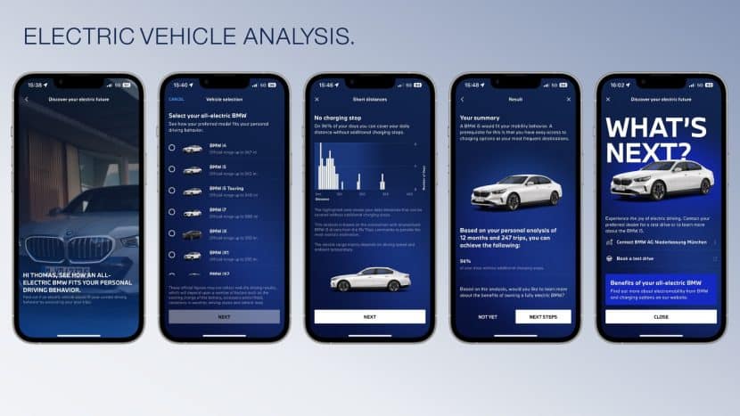 BMW Adds Electric Vehicle Analysis to MyBMW App