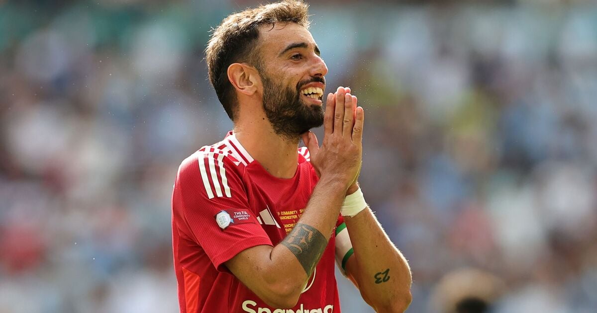  Bruno Fernandes shows true colours as Man Utd lose Community Shield vs Man City