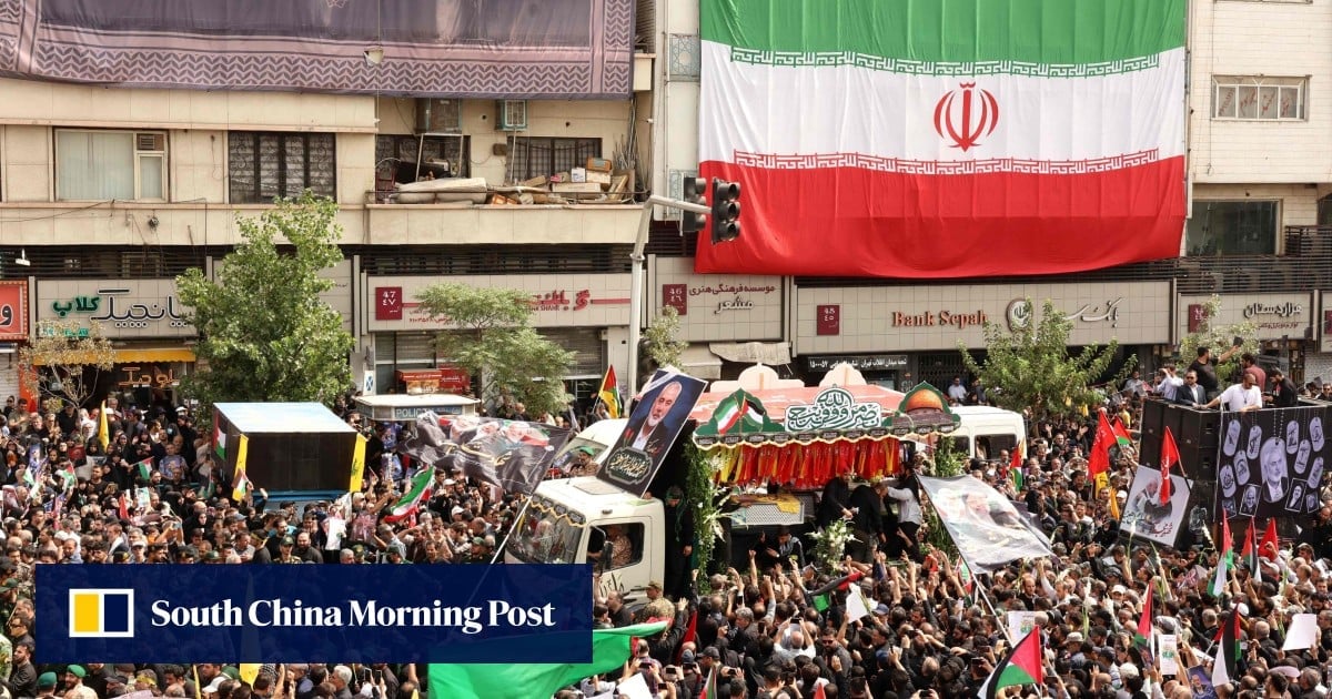 Calls for revenge at Iran funeral for Hamas political chief Ismail Haniyeh