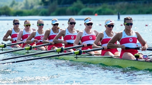 Canadian women's 8 rowing team wins Olympic silver