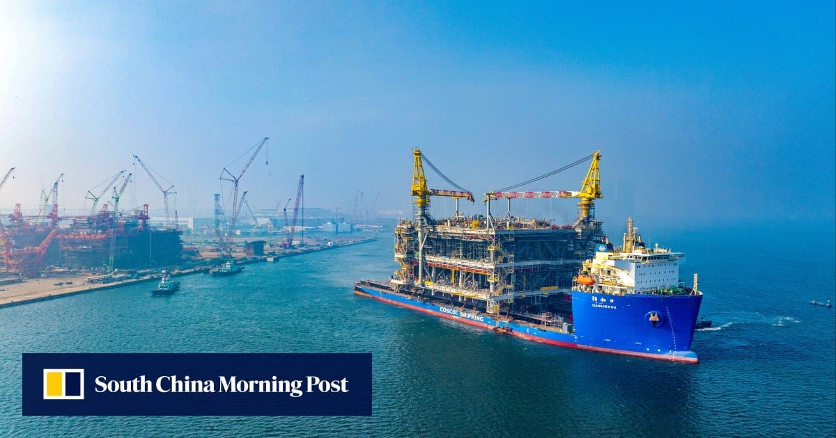 China finishes work on mega oil and gas platform destined for the Gulf