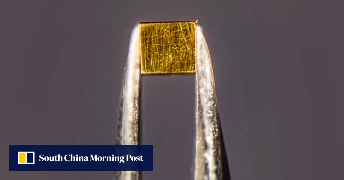 Chinese scientists say they can strengthen pure gold by adding tiny holes