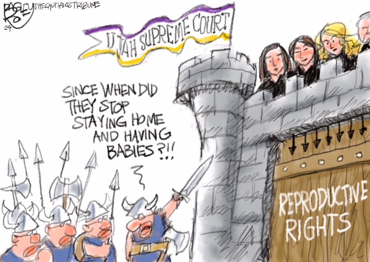 Bagley Cartoon: Trad Oafs