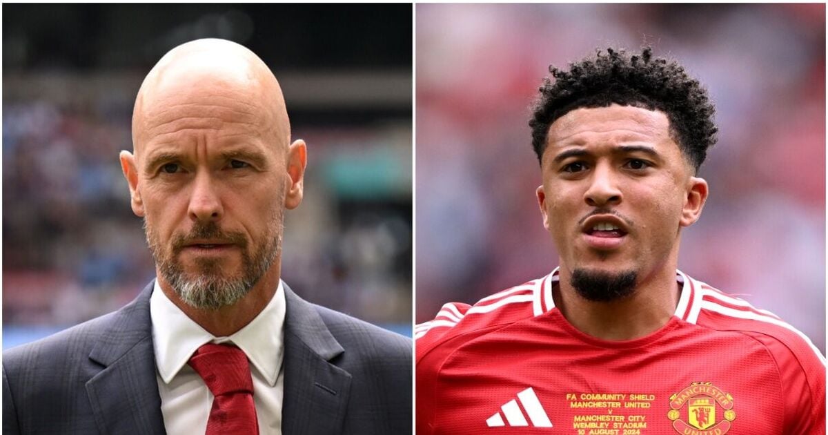 Erik ten Hag reacts to Jadon Sancho nightmare as Man Utd left 'hurting' by Man City