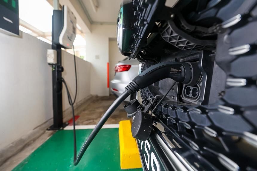 EV chargers now available at about half of all HDB carparks