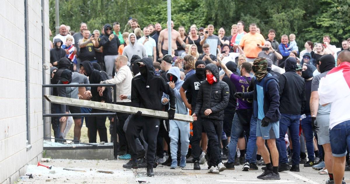 Everything we know about the Rotherham riot after mob breaks into migrant hotel