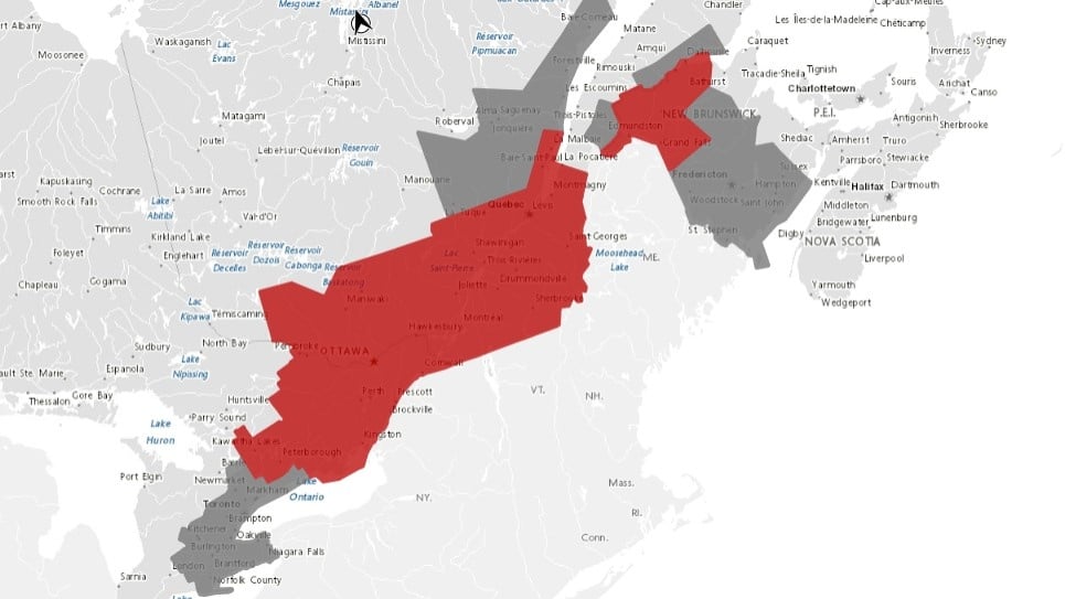 Heavy rain coming to Eastern Canada as remnants of tropical storm Debby move in