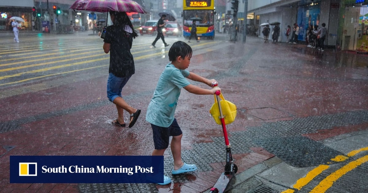 Hong Kong Observatory issues amber rainstorm signal, warns of possible flooding