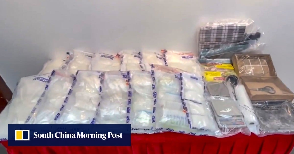 Hong Kong police arrest alleged trafficker, 28, seize HK$18.5 million worth of ice, ketamine