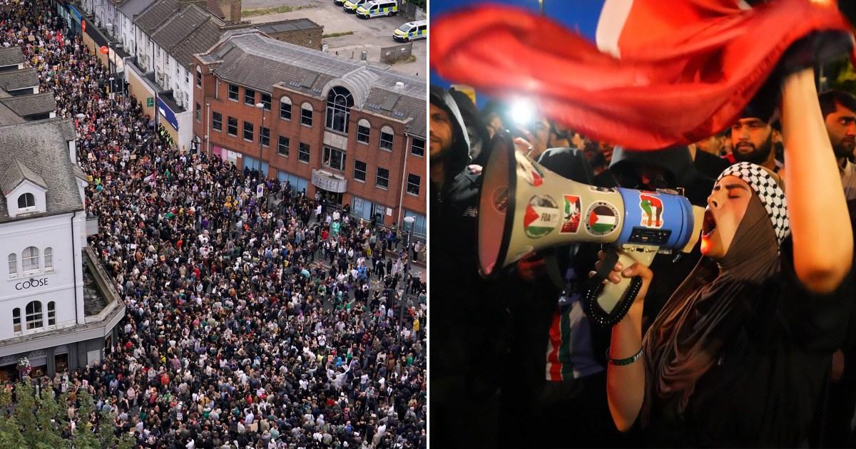 How anti-racist Britain showed up: Thousands of counter protesters outnumber violent rioters