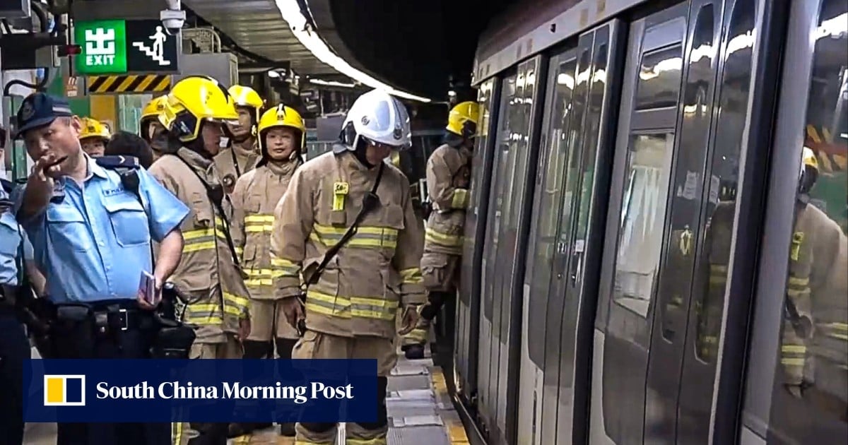 Hundreds evacuated from Hong Kong MTR train after smoke emerges from carriages