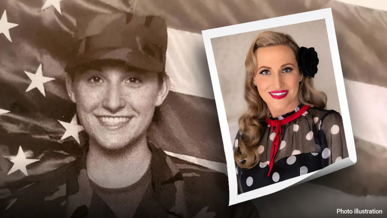 Iraq War veteran poses as '40s pinup model after surviving mortar attack