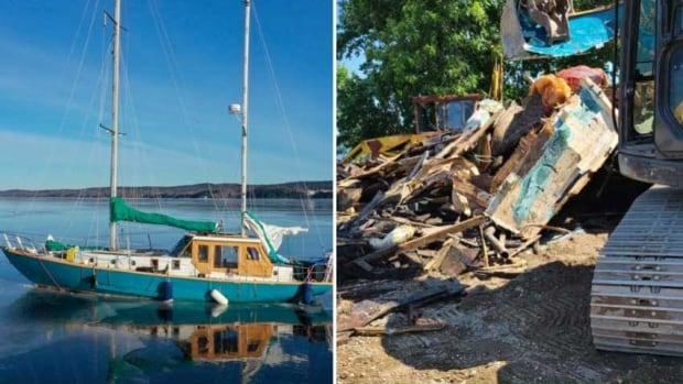 Journey of once-sunken sailboat reaches end, volunteer salvor feels left high and dry