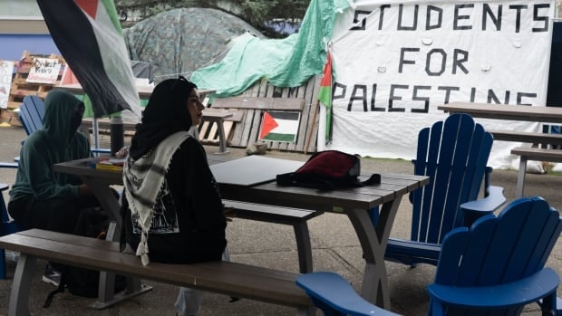 Judge orders pro-Palestinian camp off Vancouver Island University