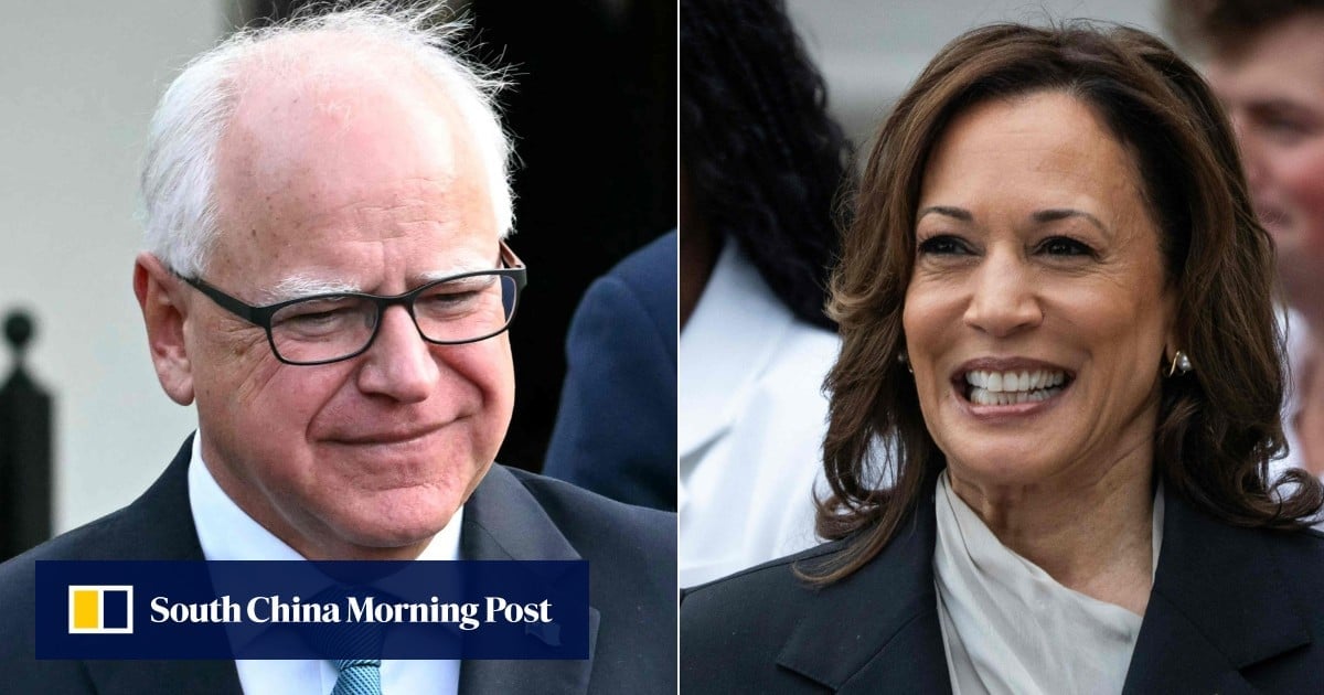 Kamala Harris chooses Minnesota governor Tim Walz as her running mate against Trump and Vance in US elections