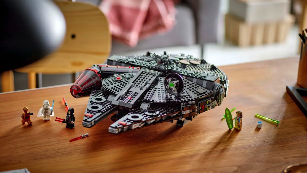Lego Darth Jar Jar And His Dark Falcon Ship Could Most Certainly Vaporize The Death Star