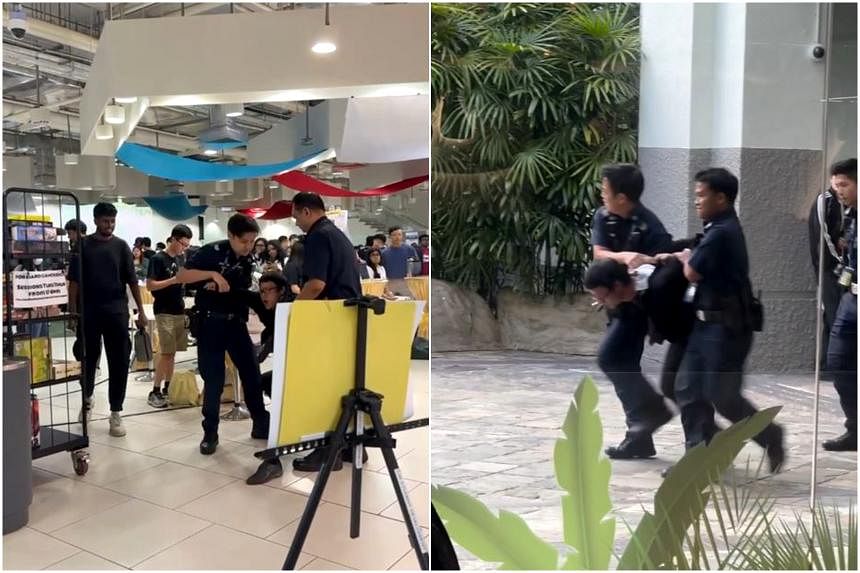 Man, 25, arrested for public nuisance in SIM campus 