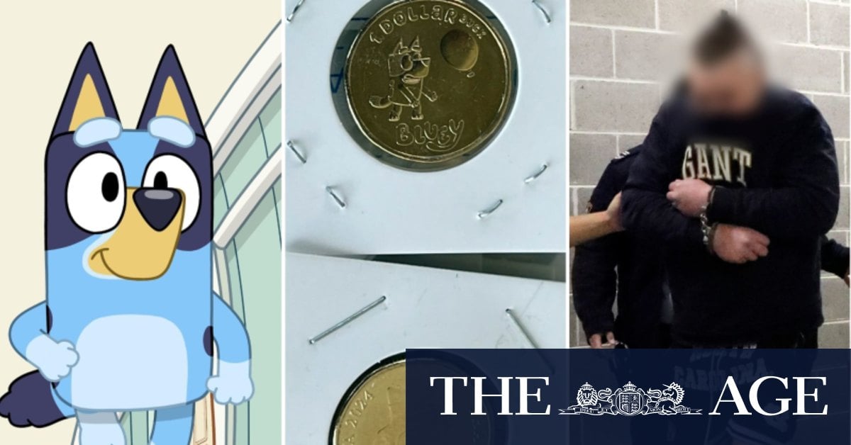 Man charged over theft of $600,000 worth of Bluey coins