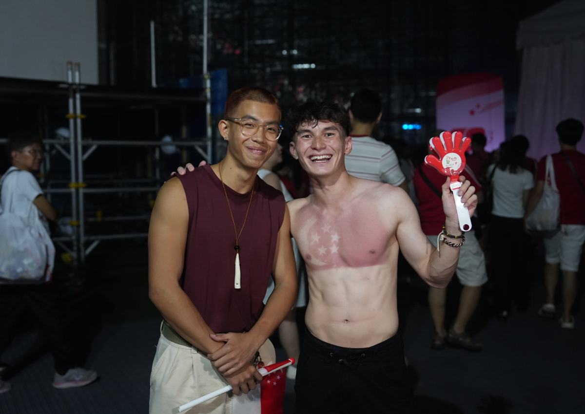 Man with national flag sunburn 'no regrets' despite rainy parade; says mark will take months to fade