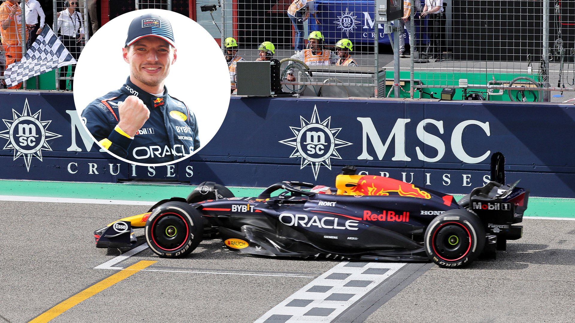 Max Verstappen holds off rampant Lando Norris in gripping finale to win Emilia-Romagna GP with Mercedes off the pace