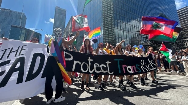 Montreal Pride parade sees celebration, protest as thousands fill downtown streets