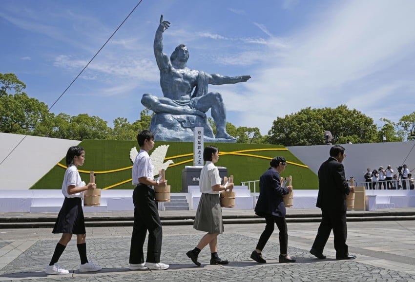 Nagasaki marks 79th A-bomb anniversary as Israel snub overshadows ceremony