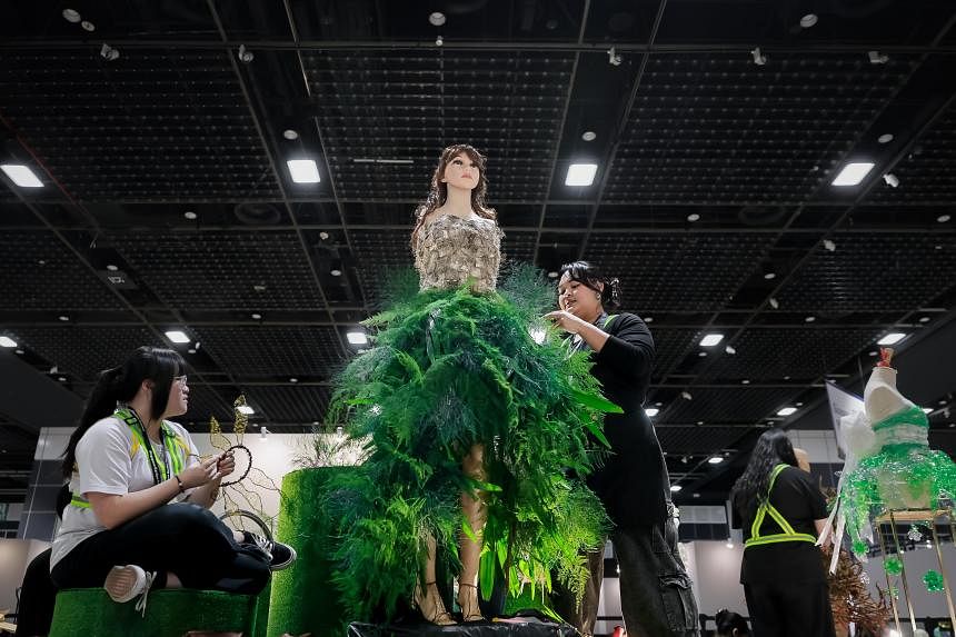 Nature and recyclables reimagined into wearable art at 9th Singapore Garden Festival