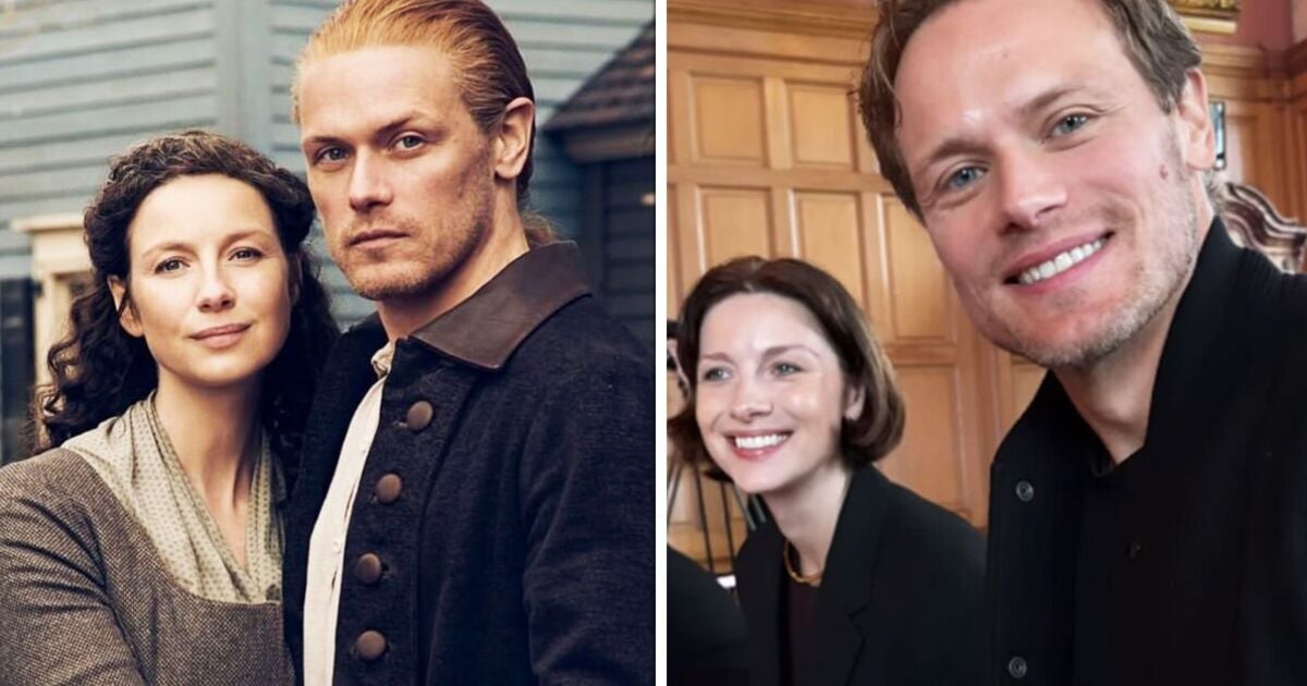 Outlander's Sam Heughan and Catriona Balfe reunite to share first-look at final series